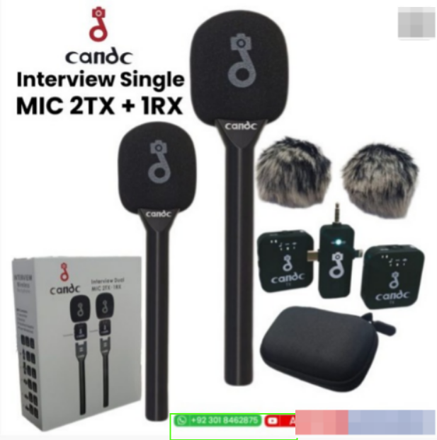 Microphone d'interview sans fil double | Micro-cravate double